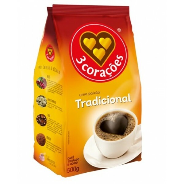 Café em Pó 3 Corações Tradicional - Pacote 500g